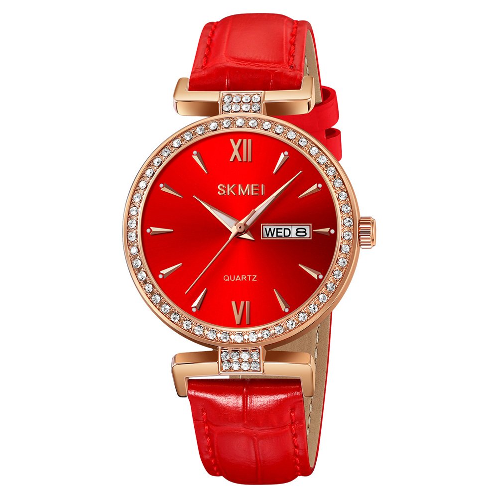 Годинник Skmei 2090 Rose Gold-Red, фото №1
