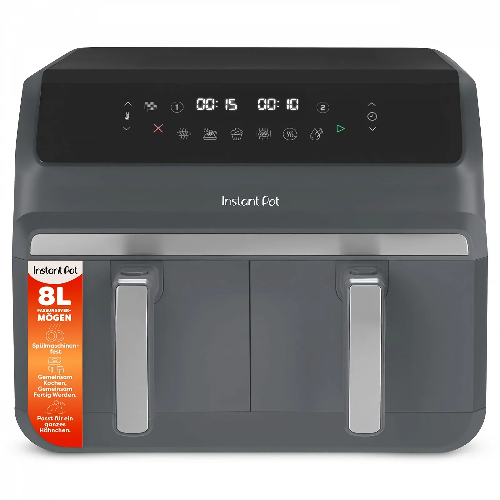 Мультипіч Instant Pot Vortex Dual 8 л 2 кошика 8-в-1 Сірий трюфель, фото №1 Мультипіч Instant Pot Vortex Dual 8 л 2 кошика 8-в-1 Сірий трюфель, фото №1