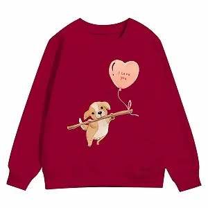 Джемпер для мальчиков 164 - Модный и интересный худи для детей с принтом щенка, осень-зима, ко Дню Святого Валентина synthetic.ua - Фото 1