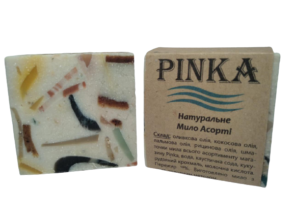 Натуральне мило асорті зволожуючий ручної роботи 100 г Pinka, фото №2