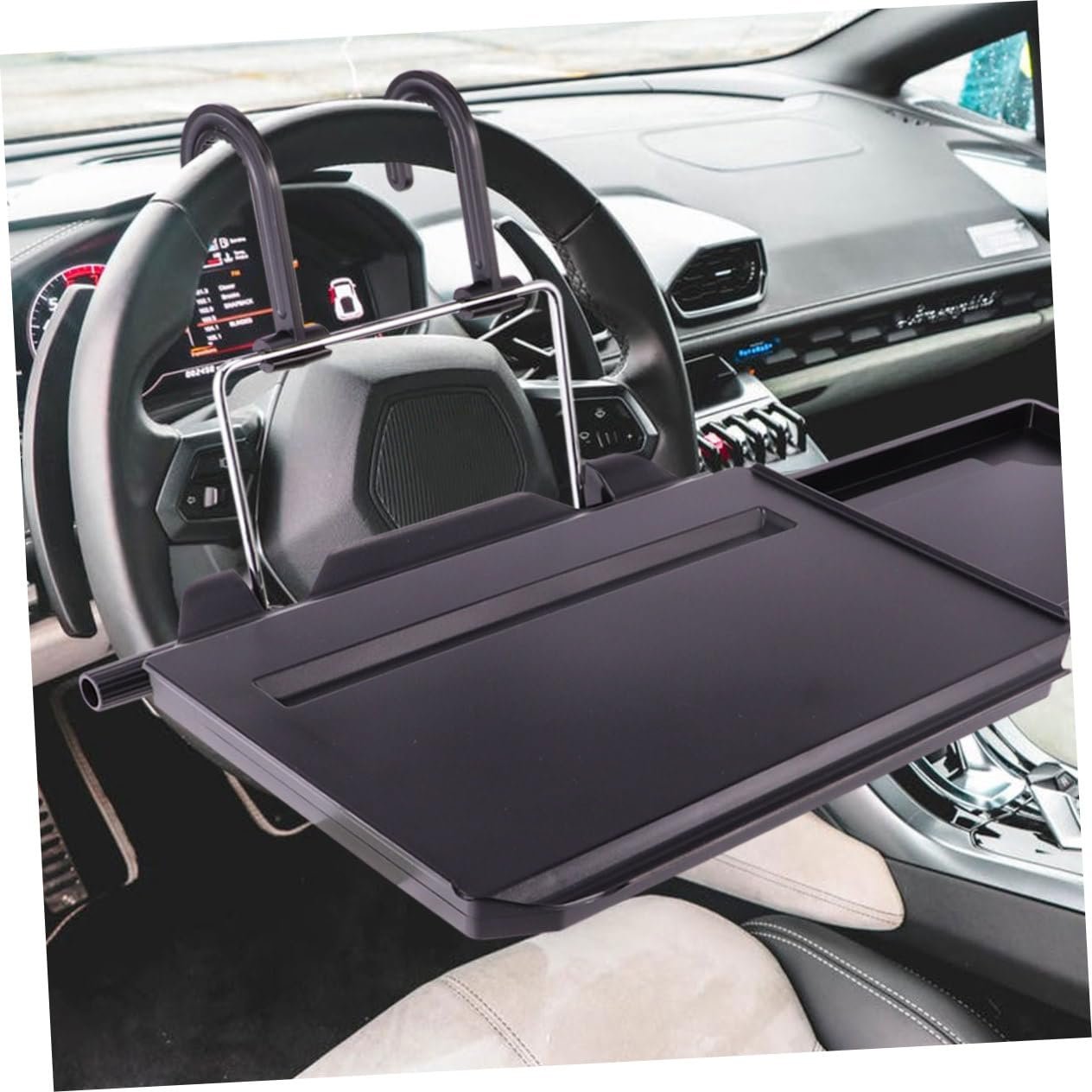 Автомобільний столик з шухлядою PC пластиковий стабільний та міцний з підставкою для мишки, фото №4 Автомобільний столик з шухлядою PC пластиковий стабільний та міцний з підставкою для мишки, фото №4