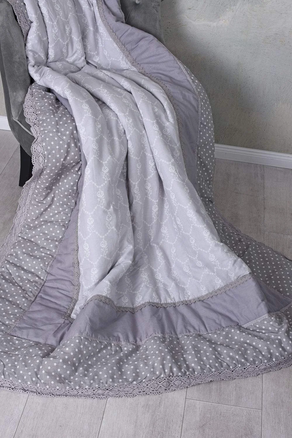 Покривало в стилі печворк Palazzo Exclusive KDM022 Бавовна 140 x 200 см, фото №6