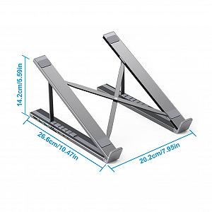 Регульована Підставка для Ноутбука/Планшета G
én
érique, Адаптер Multiport зі Швидкою Зарядкою, Охолоджуюча Підставка для Організації Робочого Столу, Підставка для Комп'ютера, для Дому, Офісу, Робочого Місця synthetic.ua - Фото 1