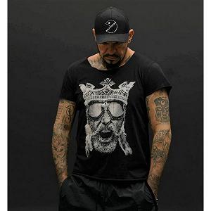 Футболка Brutal man с принтом Корона черная L - Фото 1
