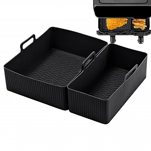 Купить Силиконовая корзина для аэрофритюрницы 2 шт прямоугольная Multifunctional - Фото 1 Силиконовая корзина для аэрофритюрницы 2 шт прямоугольная Multifunctional - Фото 1