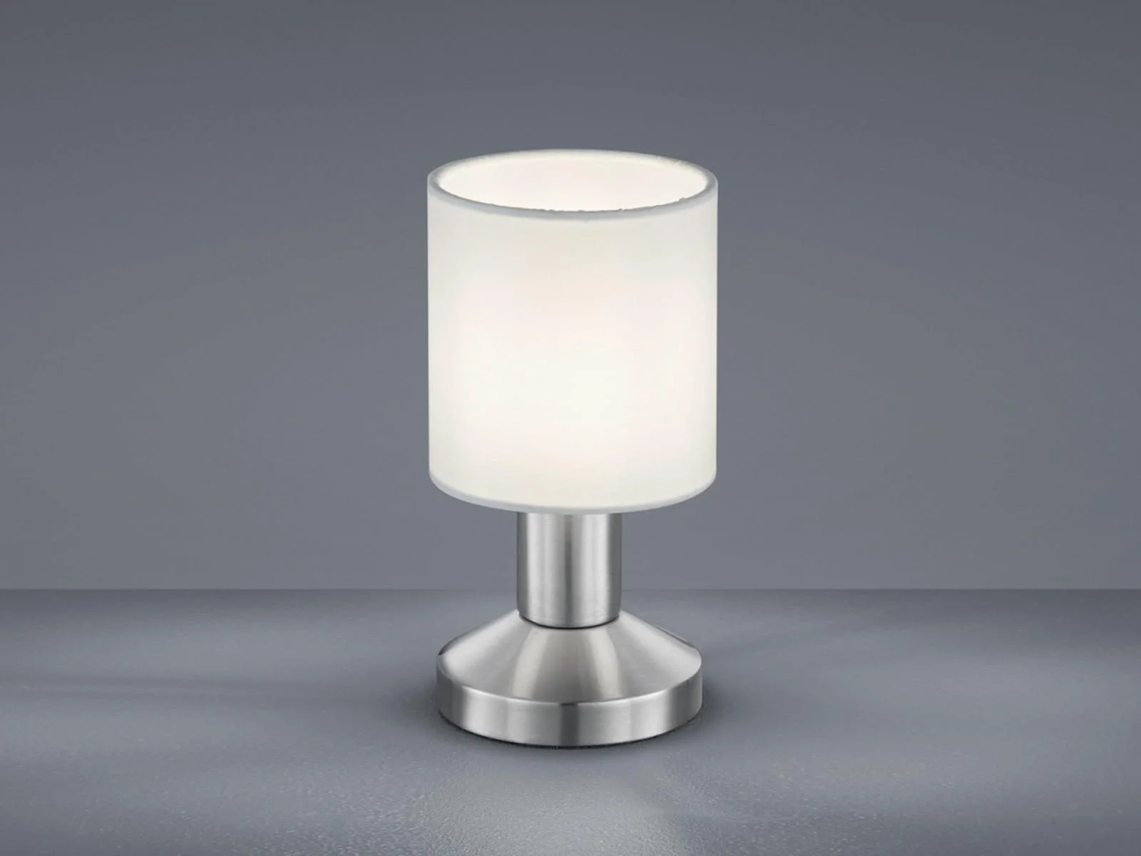 Настільна лампа Small Touch Function Fabric Shade 18 см White, фото №3