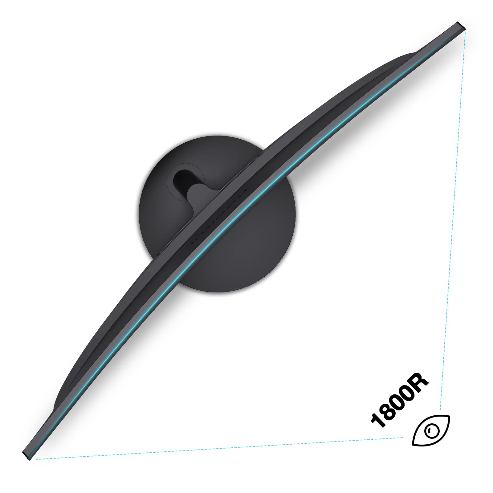 Монитор KOORUI Curved 27N5C FHD 27 дюймов VA 75Hz VGA HDMI Черный, фото №6