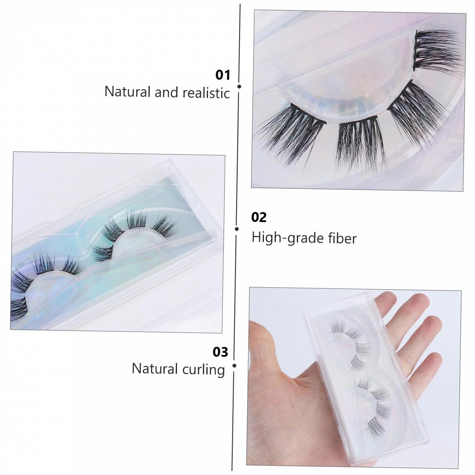 Штучні вії Angoily 3 пари сегментовані магнітні 3D високоякісне волокно, фото №6