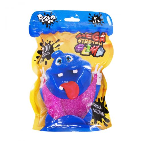 Слайм Mega Stretch Slime 500 г укр розовый [tsi132208-TSI], фото №1