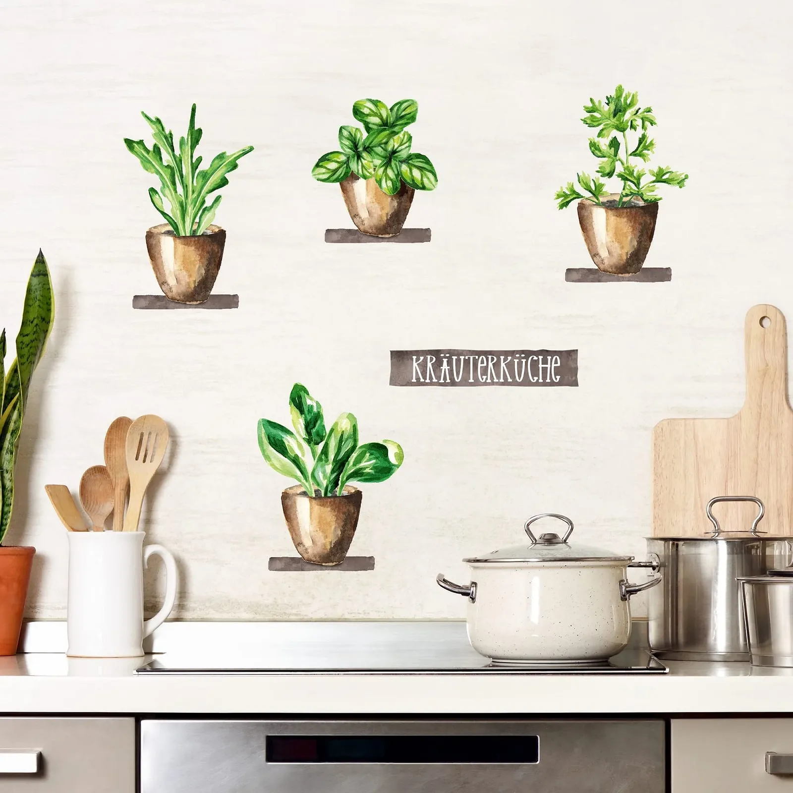 Наклейка на стену GRAZDesign Herbs Kitchen Herb Kitchen Set 100 x 57 см, фото №6