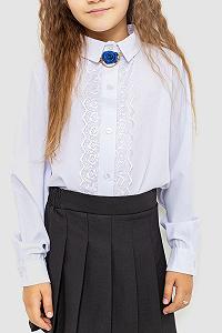 Блуза для девочек нарядная цвет белый 172R201-2 synthetic.ua - Фото 1