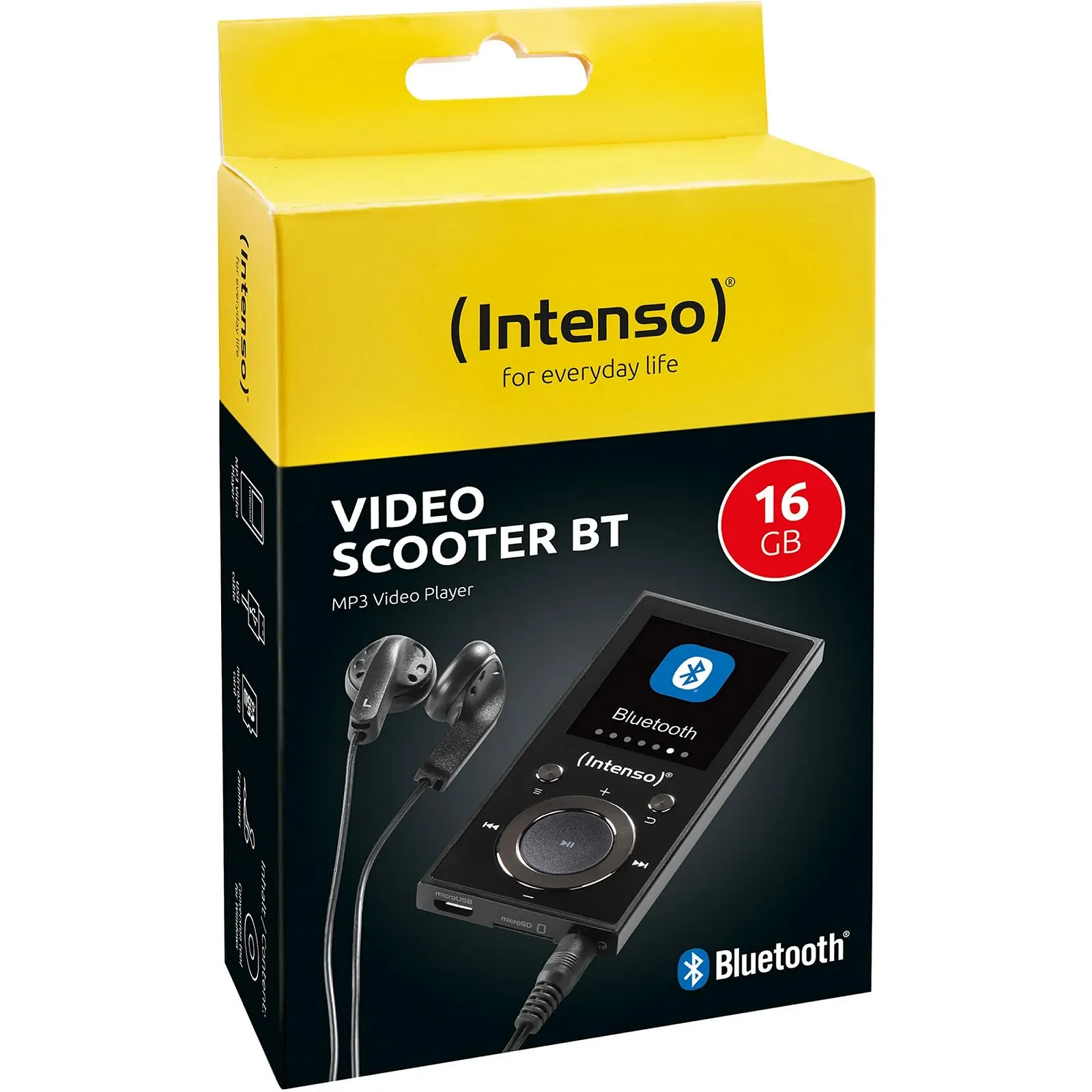 MP3 плеєр Intenso Video Scooter 1.8 дюйми Bluetooth Чорний, фото №6
