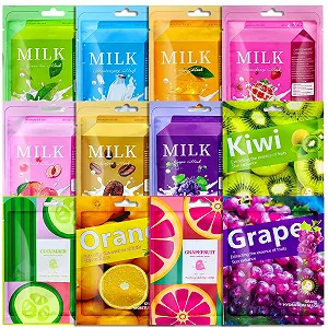 Набор тканевых масок для лица Daily Care Увлажняющие маски для разных потребностей кожи, 12 шт - Фото 1