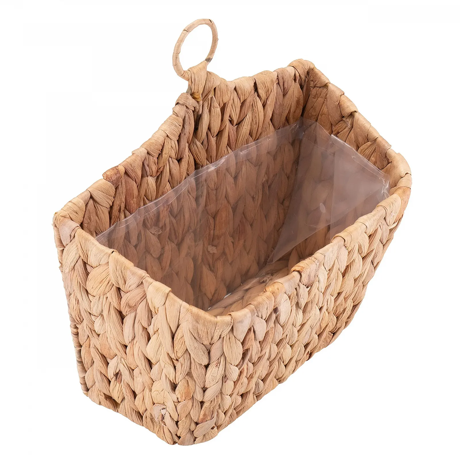 Підвісний настінний кошик Decorasian з водяного гіацинта 28x15 см, фото №3 Підвісний настінний кошик Decorasian з водяного гіацинта 28x15 см, фото №3