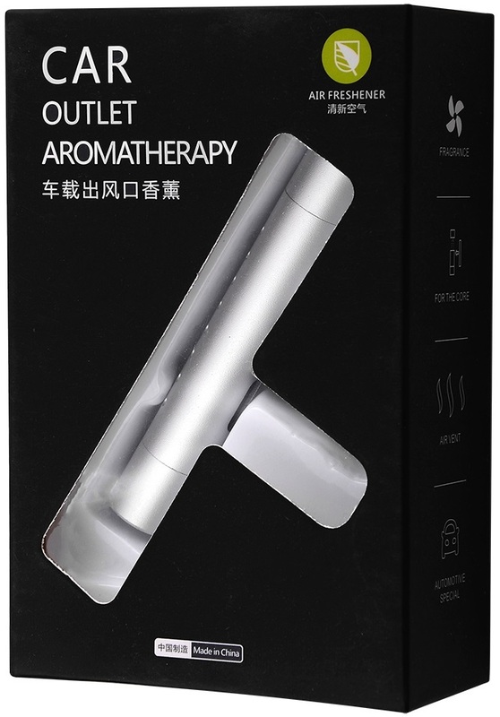 Ароматизатор в автомобиль LanXin освежитель воздуха машину 5 сменных картриджей Cерый, фото №2