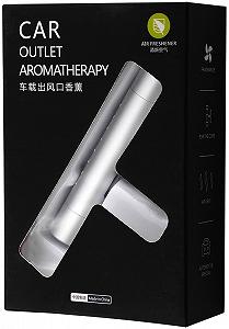 Ароматизатор в автомобиль LanXin освежитель воздуха машину 10 сменных картриджей Cерый synthetic.ua - Фото 1