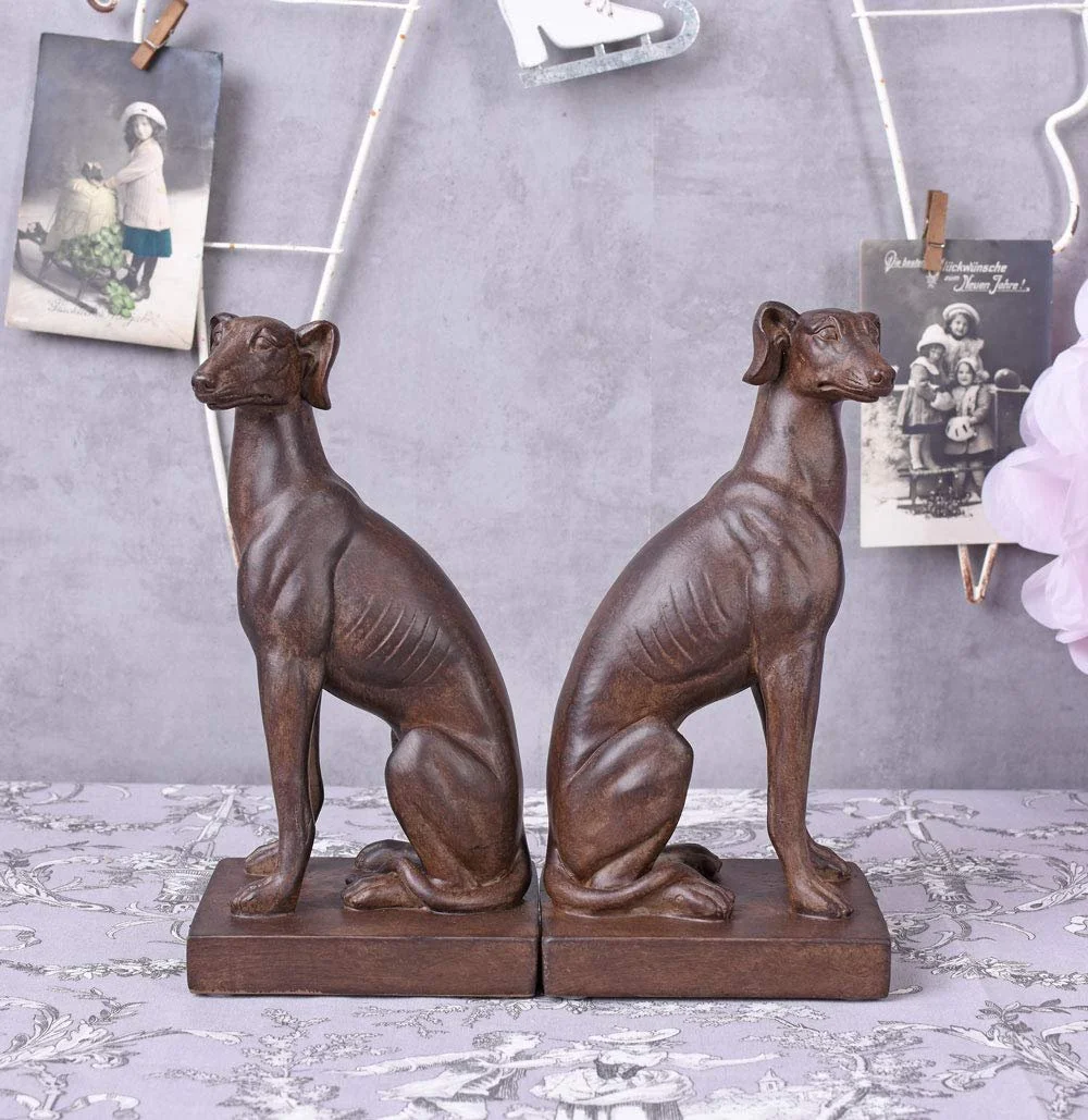 Держатели для книг Palazzo Art Deco Antique CW043 Собака Greyhound Набор из 2 штук, фото №3 Держатели для книг Palazzo Art Deco Antique CW043 Собака Greyhound Набор из 2 штук, фото №3