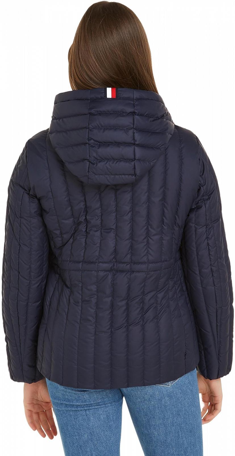 Жіноча куртка Tommy Hilfiger Down з капюшоном, фото №2