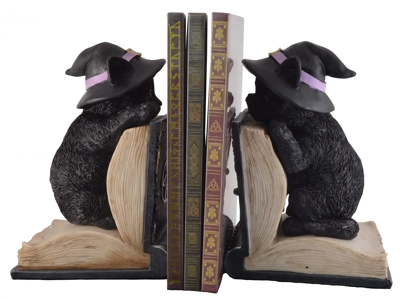 Держатель для книг VOGLER Ведьмины коты в шляпе 1 пара Черный Фарфор, фото №1 Держатель для книг VOGLER Ведьмины коты в шляпе 1 пара Черный Фарфор, фото №1