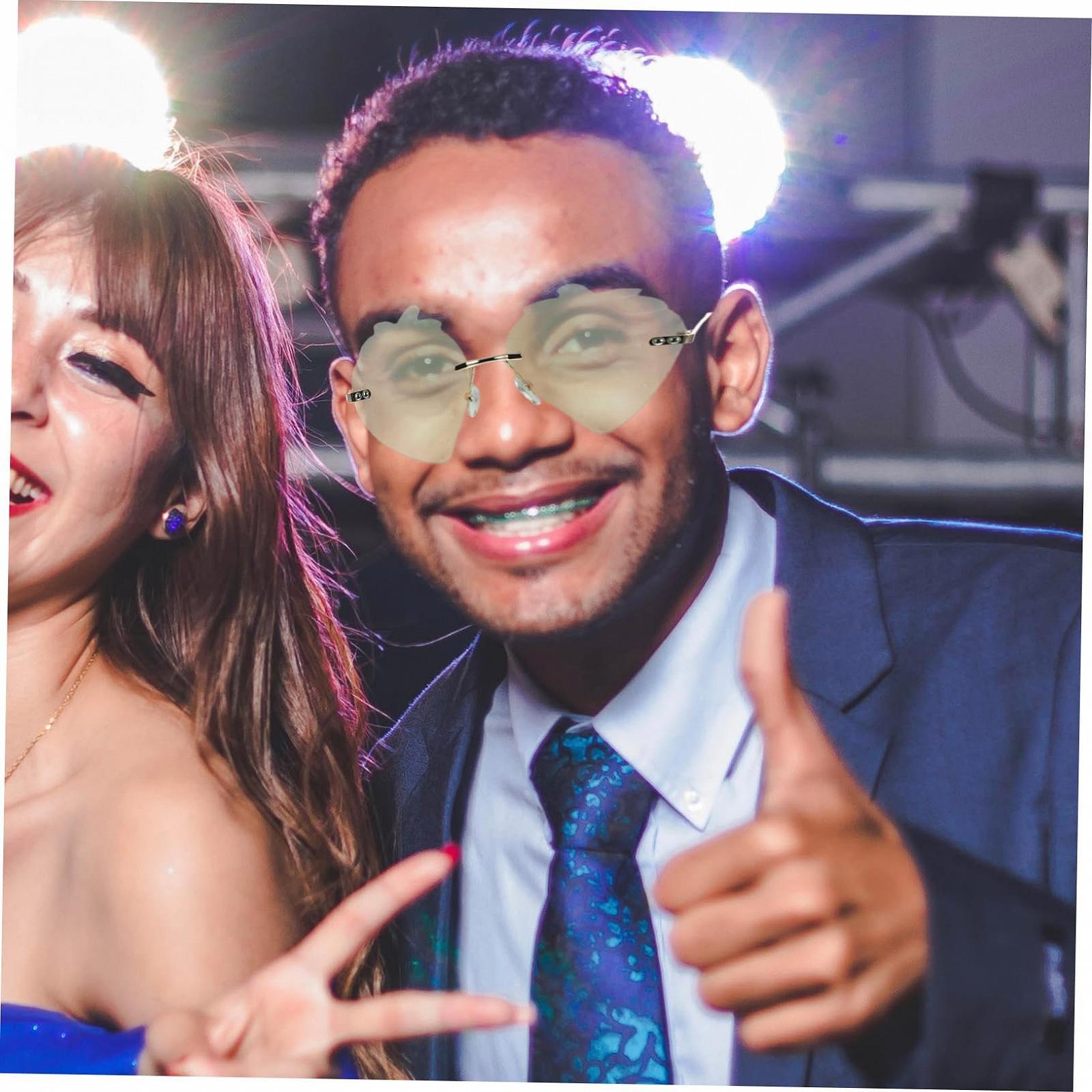 Сонцезахисні окуляри LIFKOME Полуниця, 4 пари, незвичайної форми, пластикові, без оправи, фото №9 Сонцезахисні окуляри LIFKOME Полуниця, 4 пари, незвичайної форми, пластикові, без оправи, фото №9