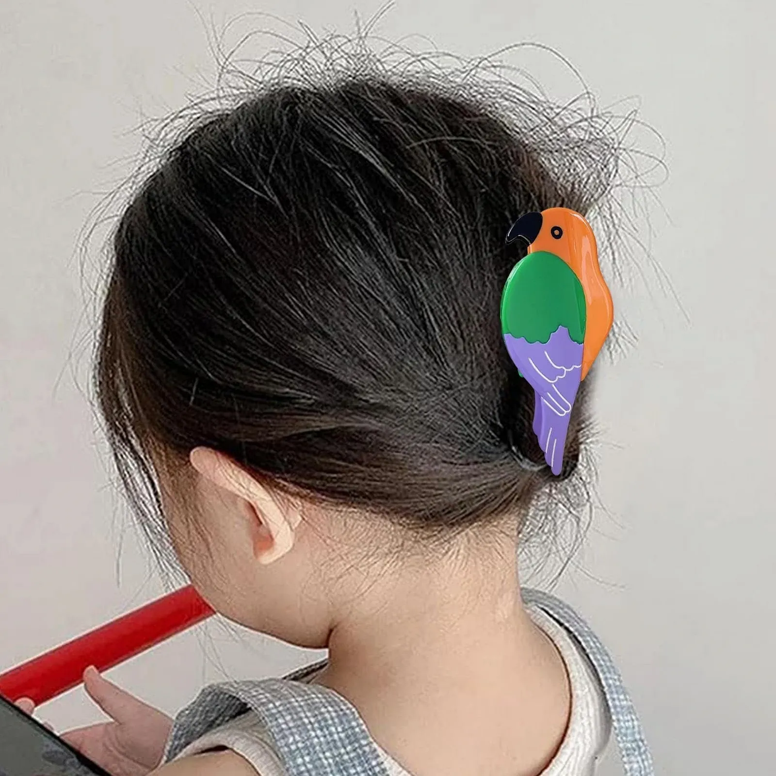 Краб для волос Папугай Ацетатный зажим для челюсти Женские аксессуары Большие панк-зажимы для челюсти для коротких волос Длинные волосы Густые волосы, фото №6