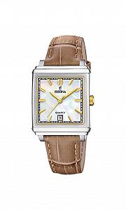 Купить Женские часы Festina бежевый кожаный браслет - Фото 1 Женские часы Festina бежевый кожаный браслет - Фото 1