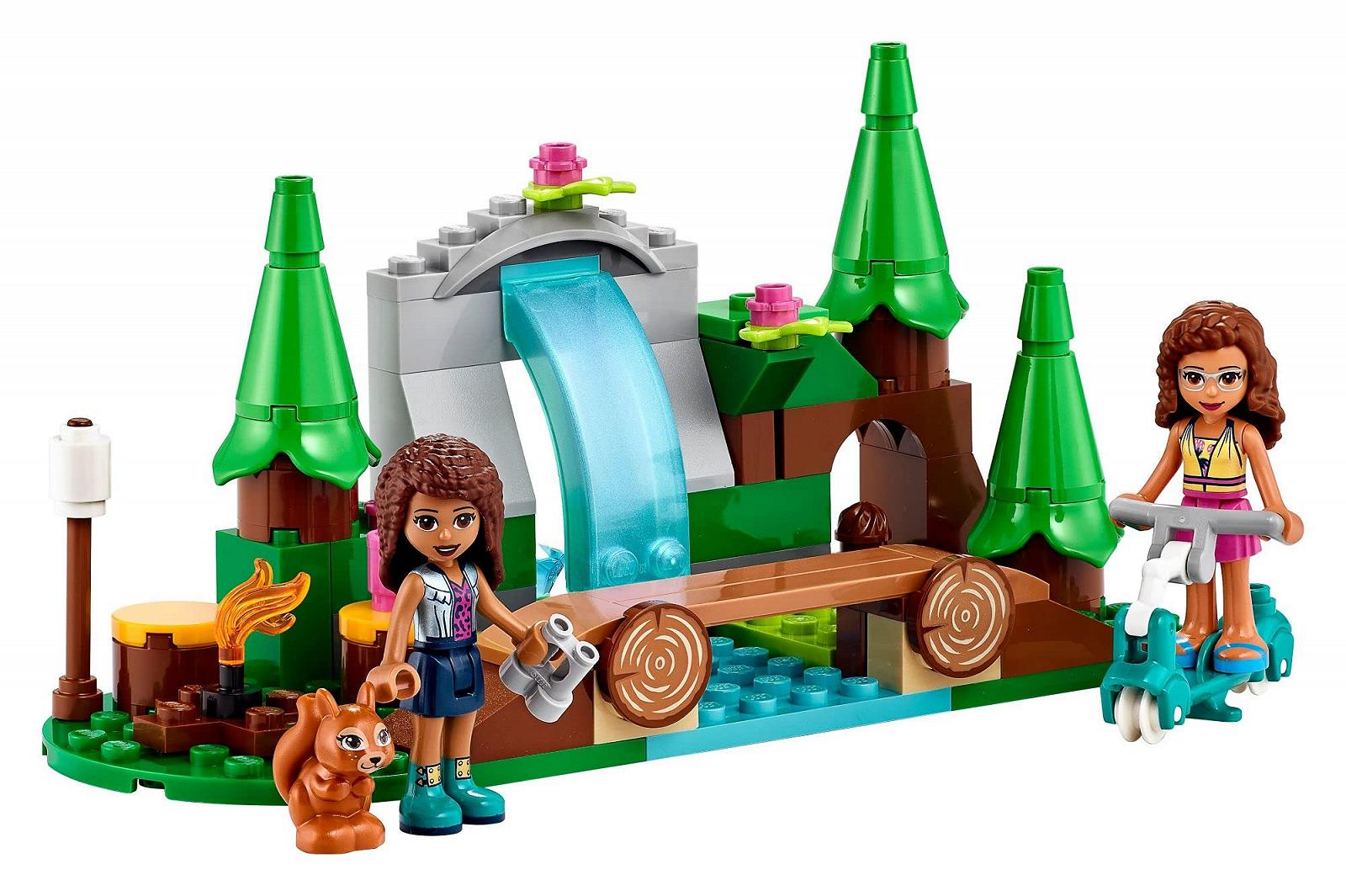 Конструктор LEGO Friends Forest Waterfall 41677 Водопад Сцена с игрушкой белкой 93 детали Новинка 2021, фото №5