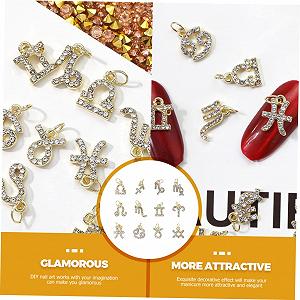 Стразы Знаки зодиака PLAFOPE 12 шт. для украшения маникюра synthetic.ua - Фото 1