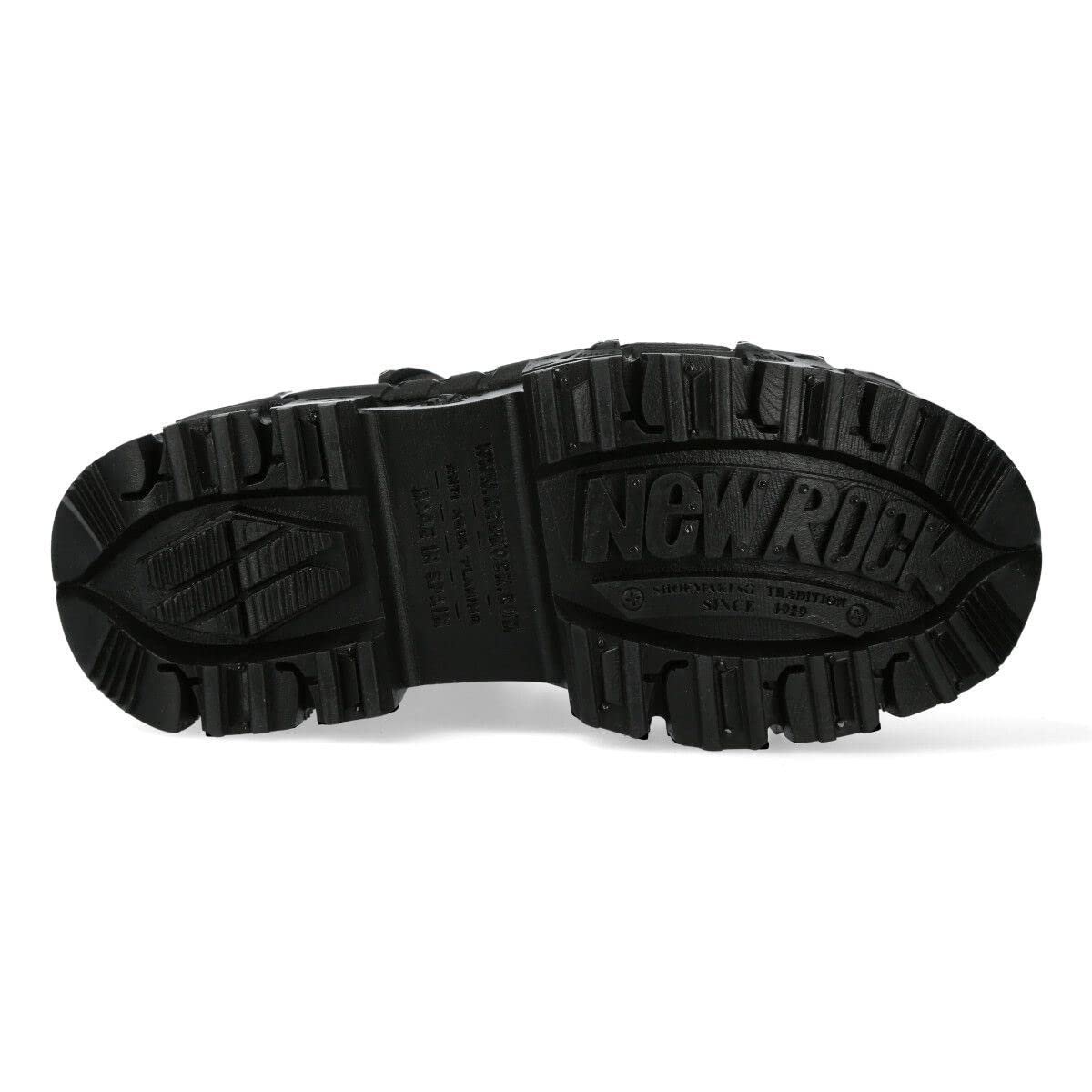 Ботинки New Rock WALL106-S12 Metallic Черный Кожа Платформа, фото №7