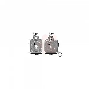 Масляний радіатор двигуна VAN WEZEL 58003106 IR PLUS для AUDI SEAT SKODA VW - Фото 1