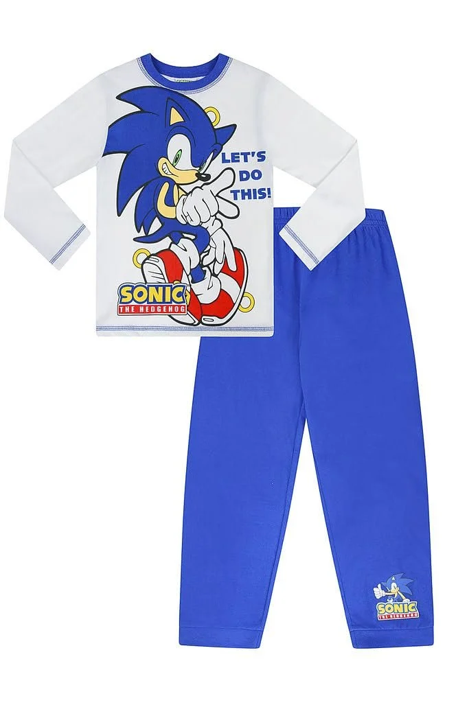 Піжама Sonic The Hedgehog Let's Do This Long Gamer Бавовна для хлопчиків, фото №3