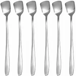 Ложки для мороженого GRÄWE Königstein Серия Длинные из нержавеющей стали Набор из 6 штук - Фото 1