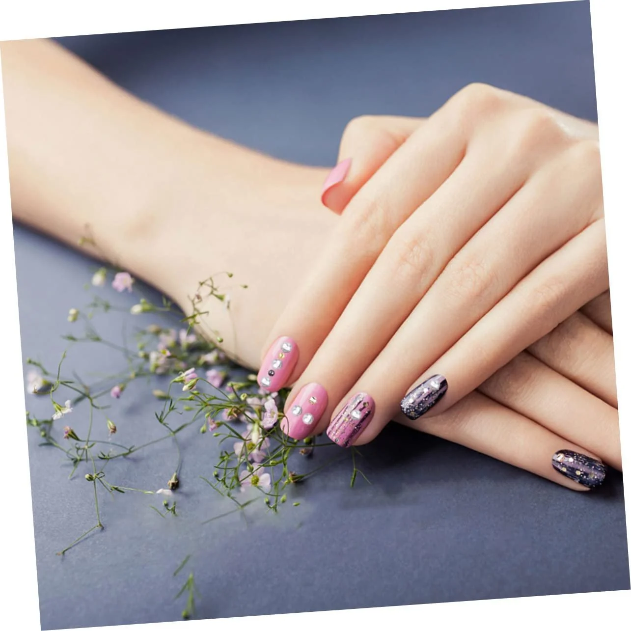 Набір перлин для дизайну нігтів Healeved, імітація сталевих перлин для жінок та дівчат, фото №7