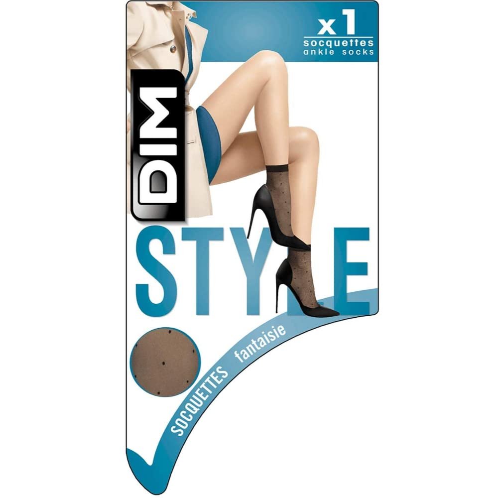 Носки DIM Style Tobillero Fantas Plumetis Щиколотки, Черный (Negro 127), One (Размер: 35/41), фото №2