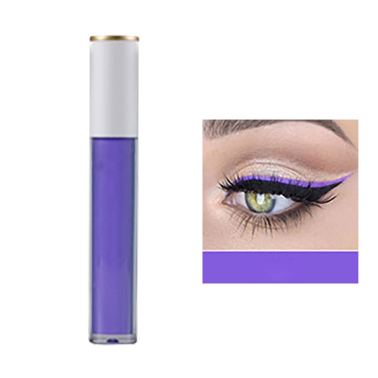 Кисть Flüssiger Eyeliner Perlglanz-Farbe Жидкая Подводка Водостойкая, долговременная Гелевая подводка для макияжа 7мл кисть изогнутая, фото №2