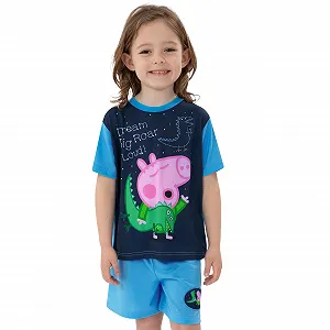 Піжама Peppa Pig George Pig для хлопчиків, коротка synthetic.ua - Фото 1