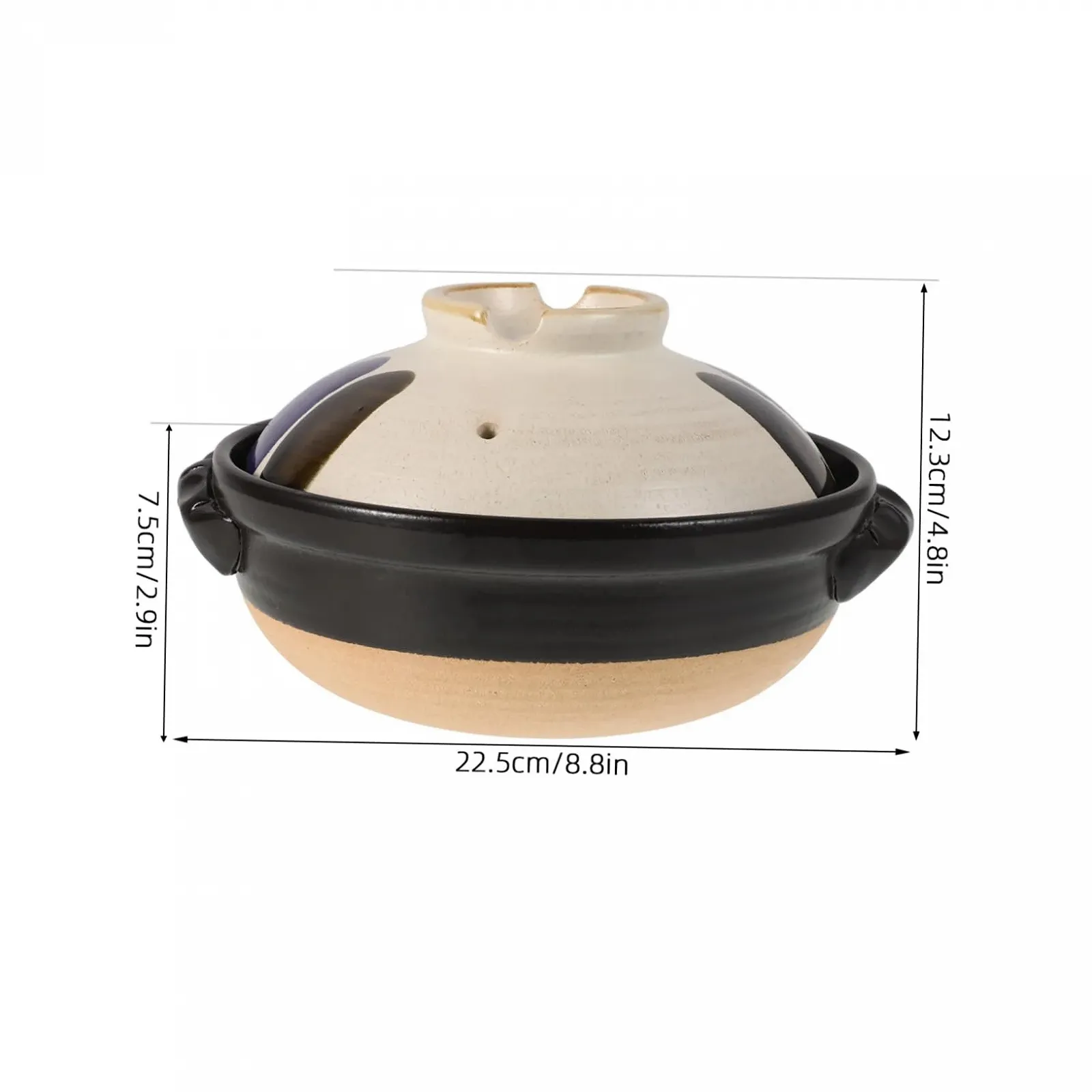 Кастрюля GALPADA Japanese Stoneware с крышкой термостойкая, фото №2