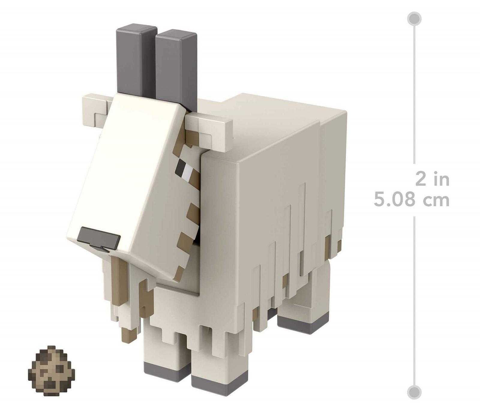 Фігурка Mattel Minecraft HDV15 Коза, близько 8 см, з 1 будівельним елементом та аксесуарами, фото №4