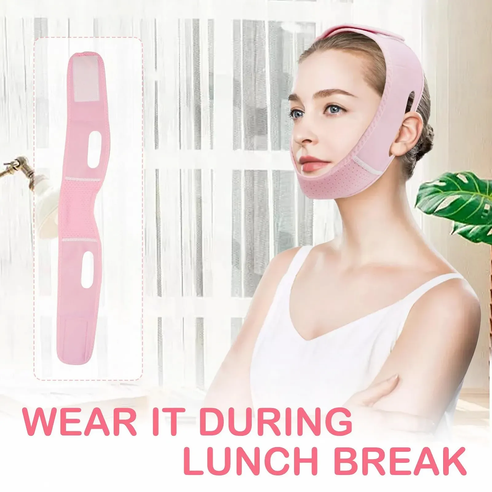 Маска для підтяжки підборіддя Chinology, ремінець для сну, фото №4