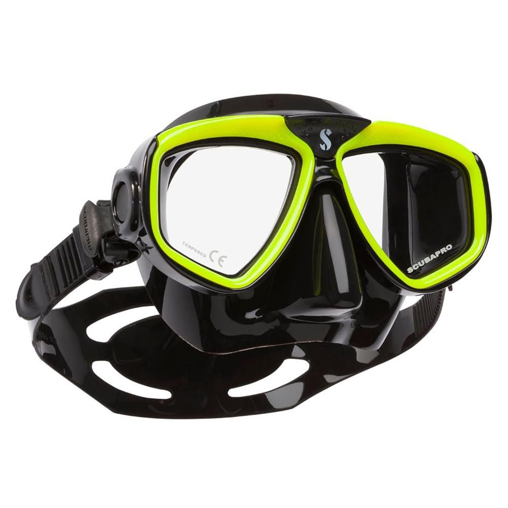 Маска Scubapro Zoom Rental Унисекс Черный/Желтый, Один Размер, фото №1