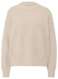 В'язаний джемпер оверсайз s.Oliver з текстурними деталями - Фото 1