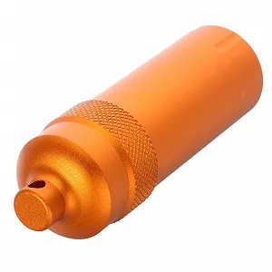 Контейнер для медикаментів водонепроникний тримач таблеток таблетниця футляр для ліків дорожній контейнер для таблеток помаранчевий алюмінієвий сплав - Фото 1