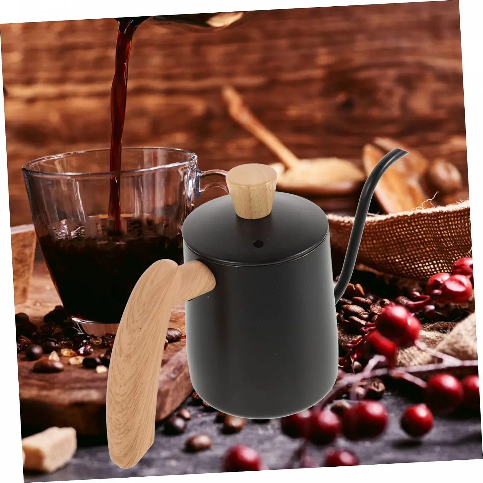 Кавник VALICLUD з нержавіючої сталі з вузьким носиком, фото №6