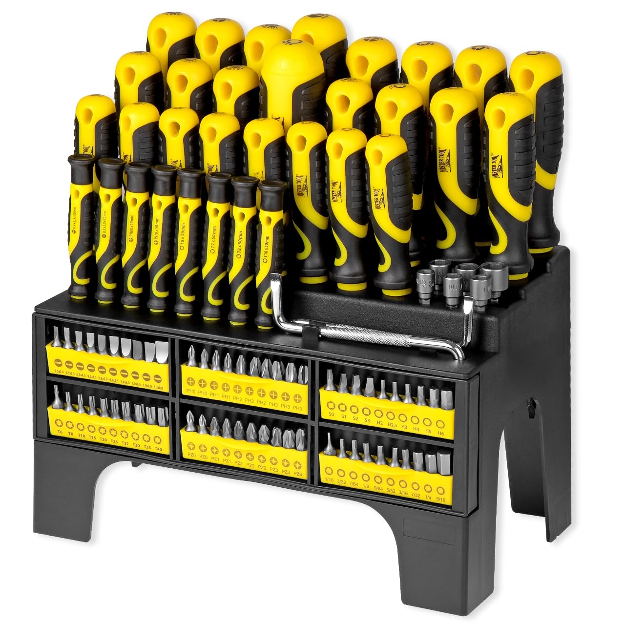 Набор отверток MISTER TOOL XXL на 100 штук, фото №1