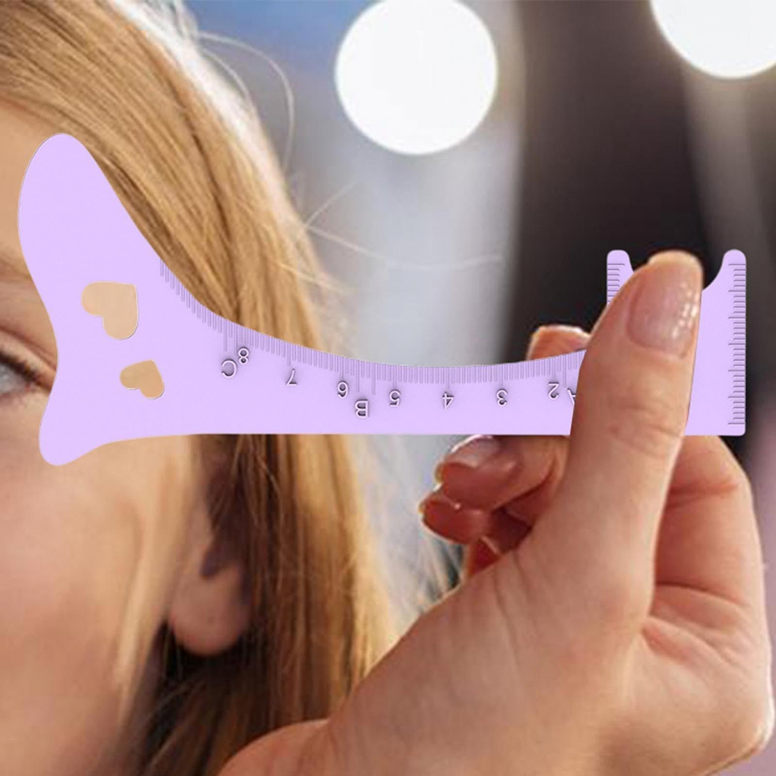 Лінійка Silikon Augenbrauenlineal Brow Makeup Vorlage Makeup Guide Tool Brow Positioning Ruler Professional Eye Makeup Tool, фото №3