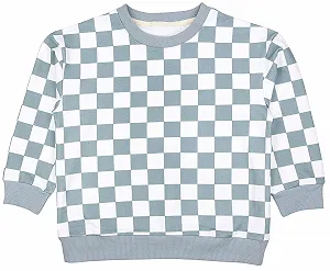 Детский свитшот в клетку TupTam из органического хлопка для мальчиков и девочек - Фото 1