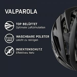 Шлем велосипедный ALPINA Valparola амортизирующий, с оптимальной вентиляцией, легкий, с антибактериальной подкладкой, для взрослых synthetic.ua - Фото 1