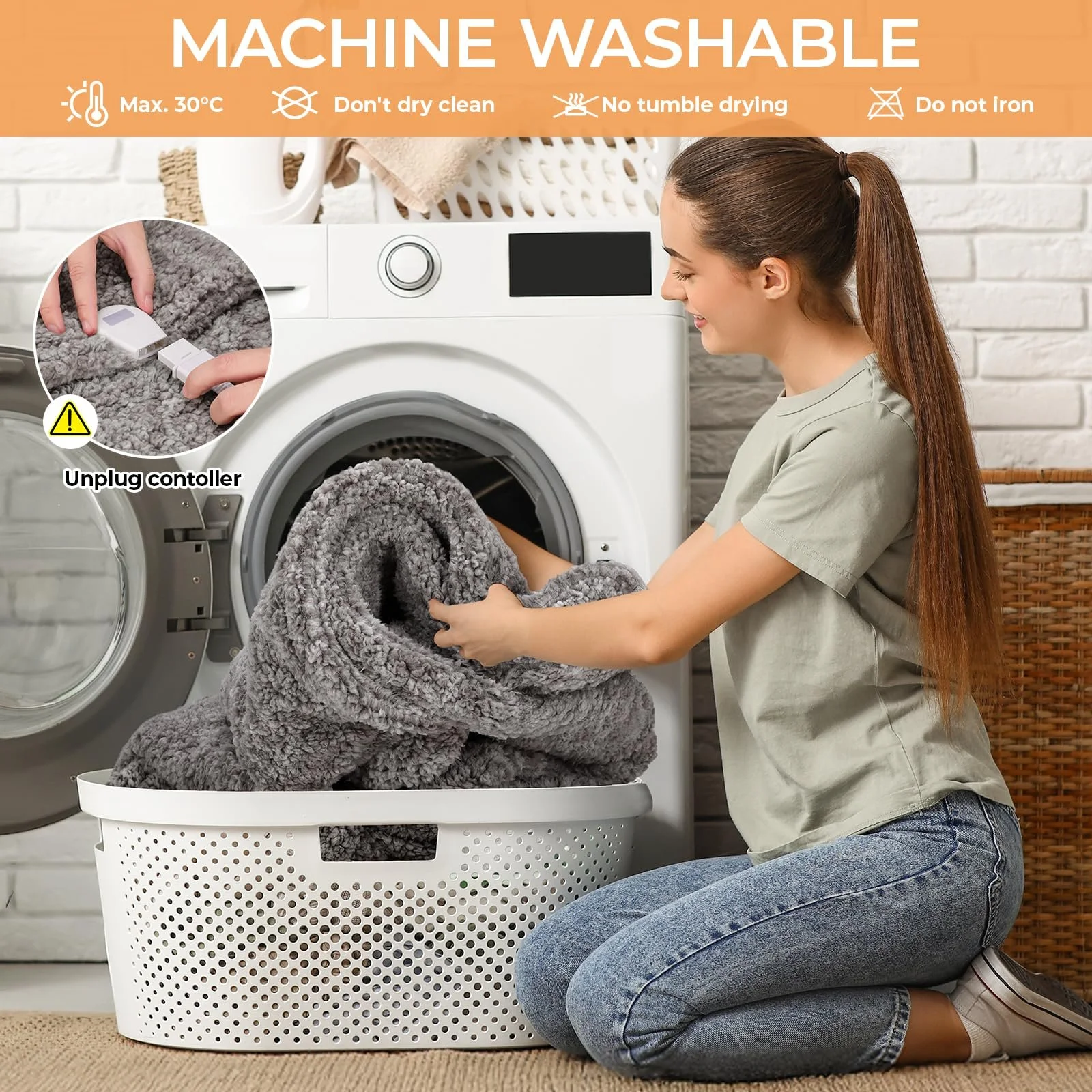 Електрична ковдра TLGREEN 130 x 180 см, колір не вказано, фото №6 Електрична ковдра TLGREEN 130 x 180 см, колір не вказано, фото №6