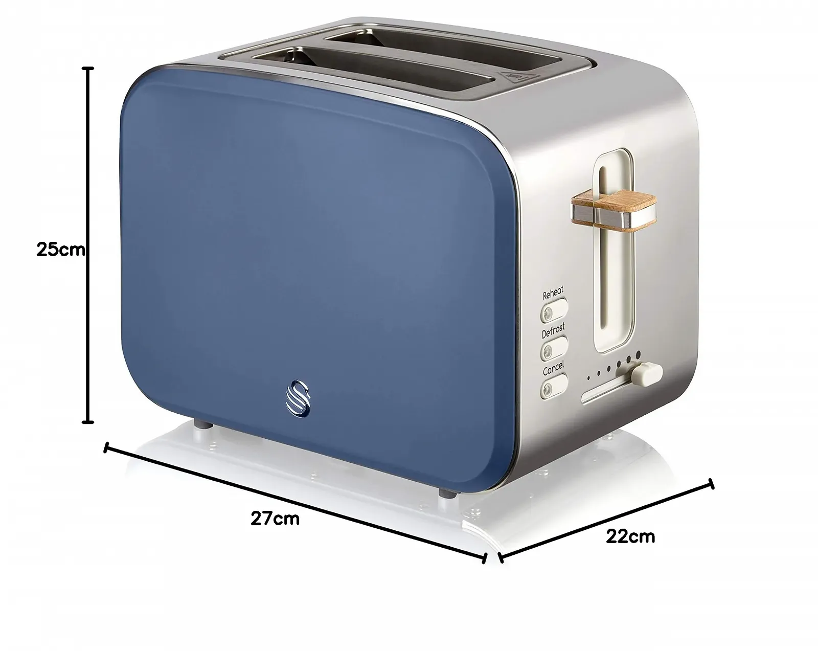 Тостер Swan Nordic 2 скибки Matt Blue, фото №13 Тостер Swan Nordic 2 скибки Matt Blue, фото №13