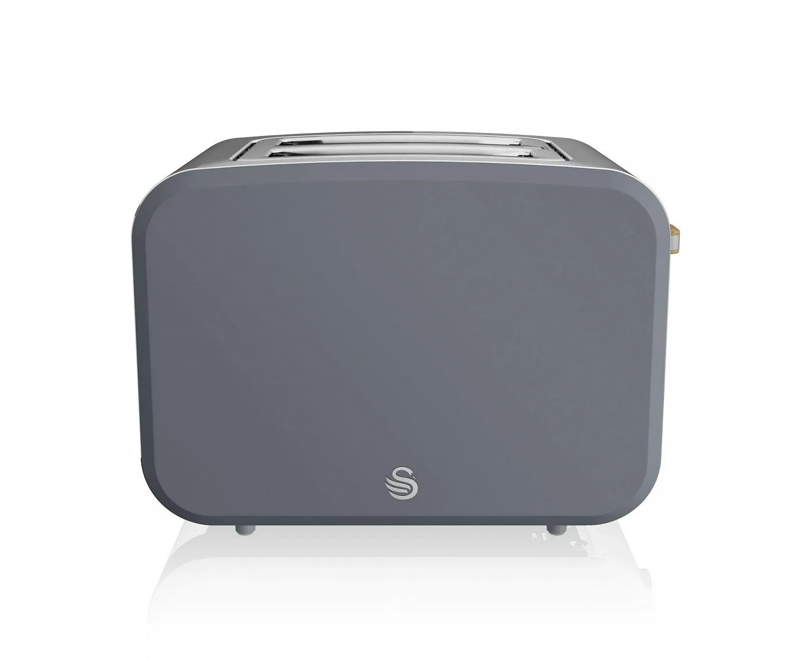 Тостер Swan Nordic 2 скибочки Широкий отвір 6 рівнів підсмажування Нержавіюча сталь Сірий, фото №2